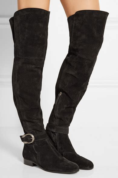 gucci dionysus suede over the knee boots